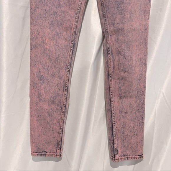 Rebecca Taylor La Vie Ines Pink Acid Wash Straight Leg Jeans. NWT - Picture 5 of 14